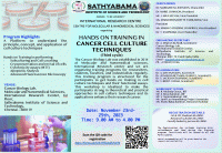 Hands on Training Cancer Cell Culture Techniques 2023 Hands on Training Poster